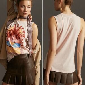 NWT Anthropologie Letluv Baja California Graphic Tank